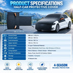 Upgrade 6-Layer Half-Car Protective Cover – Snow, Frost, UV & Wind Protection