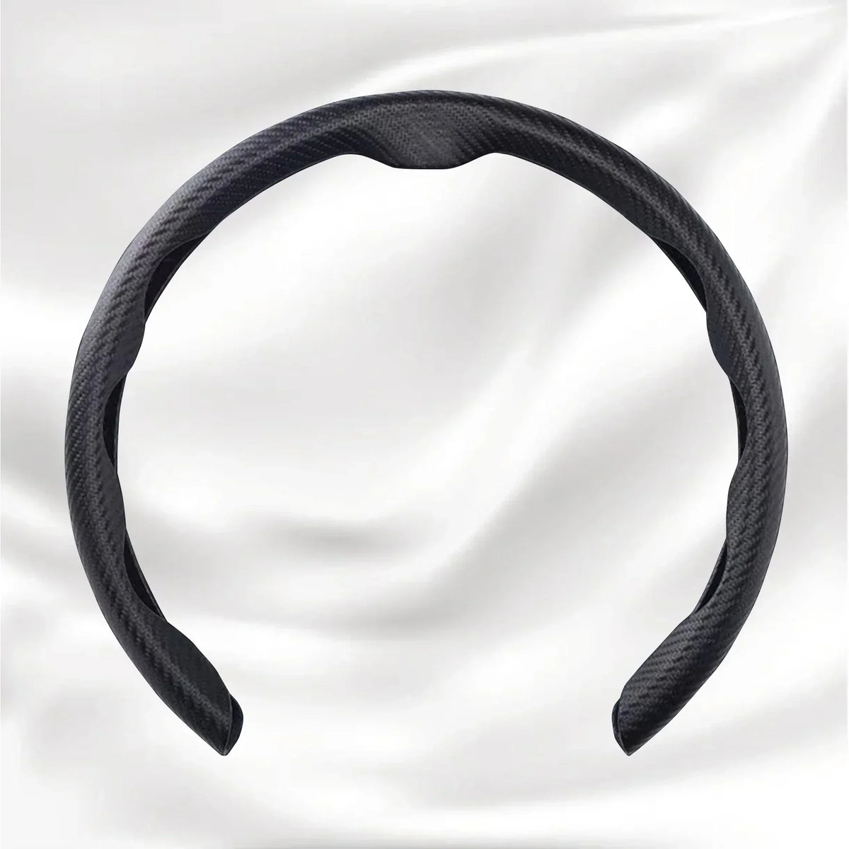 Nexi Customized Car Logo Breathable Ultra-thin 5D Leather & Carbon Car Steering Wheel Cover Universal Fit