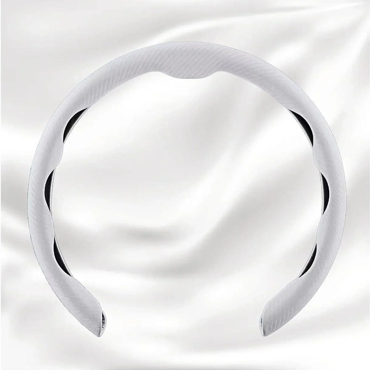 Nexi Customized Car Logo Breathable Ultra-thin 5D Leather & Carbon Car Steering Wheel Cover Universal Fit