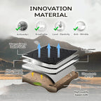 Zetas Car Seat Cushion Full Set Universal Waterproof Breathable Vehicle Leather Cover for Cars, SUV, Pick-up Truck