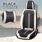 Zetas Car Seat Cushion Full Set Universal Waterproof Breathable Vehicle Leather Cover for Cars, SUV, Pick-up Truck