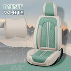 Zetas Car Seat Cushion Full Set Universal Waterproof Breathable Vehicle Leather Cover for Cars, SUV, Pick-up Truck